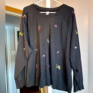 Floral Embroidered Sweater